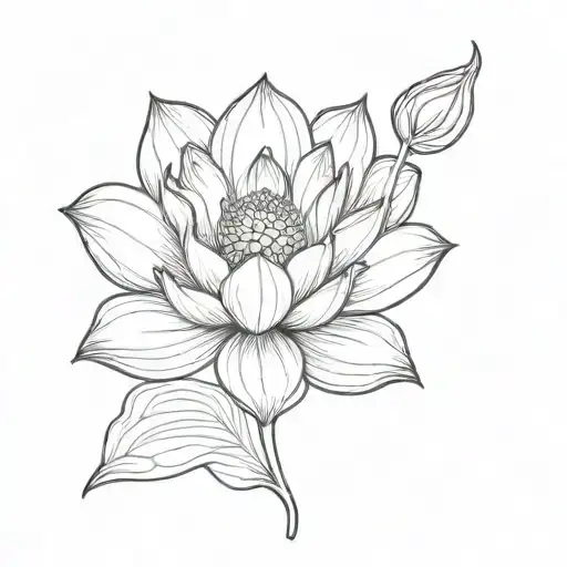 A Lotus Flower Blooming In The Shape Of Africa