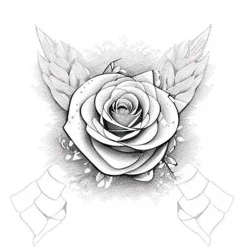 Moutains Disney Roses Doves Pink Ribbon