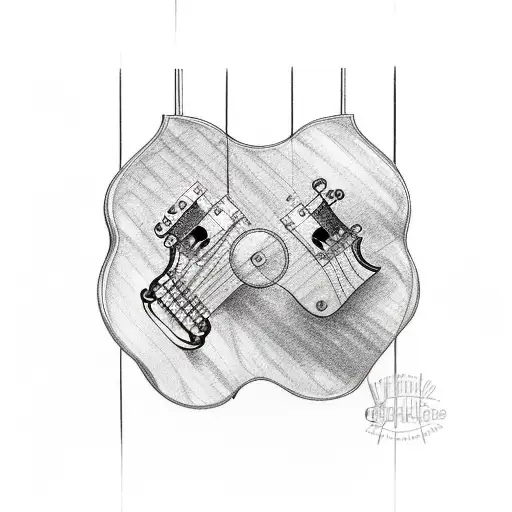 Les Paul Guitar And Music Items To Cover Biceps Triceps Deltoid