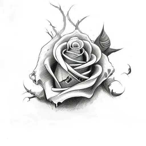 Skull And Roses