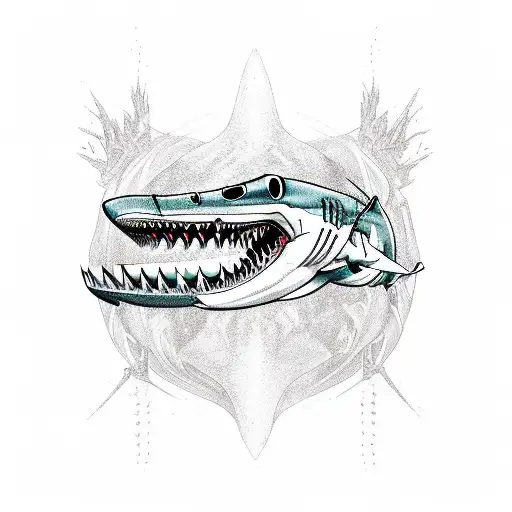 Phoenix Plus Shark Combined And Put The Infinity Symbol On The Monster Head