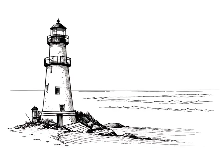 Lighthouse On The Beach