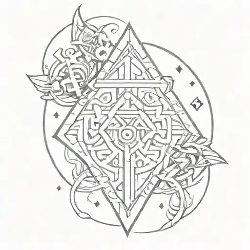 Combine The Rune Sacred Symbol With Elements Of The Legend Of Zelda