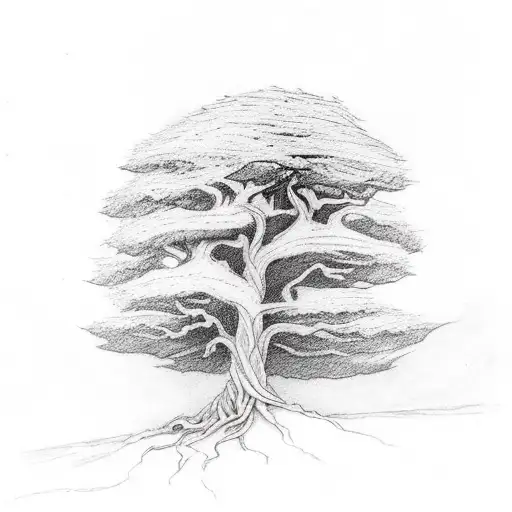 Tattoo Design Of The White Tree Of Gondor From Lord Of The Rings