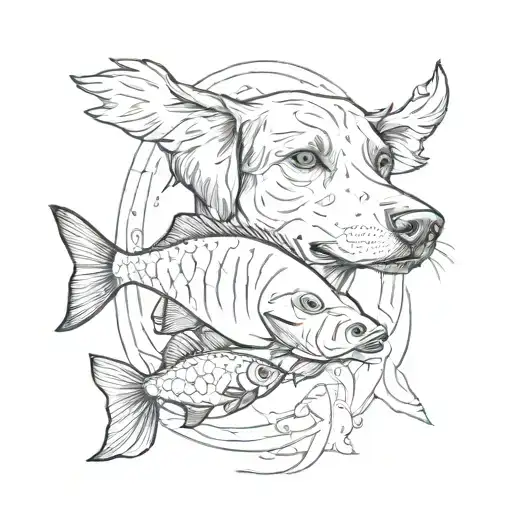 A Dog And A Fish