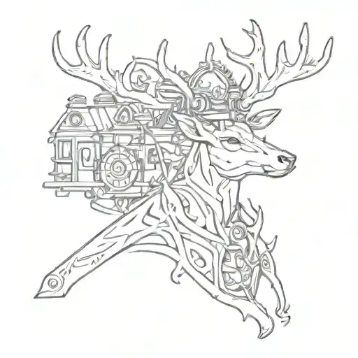 Papa Firefighter Deer Fish Religious Tools