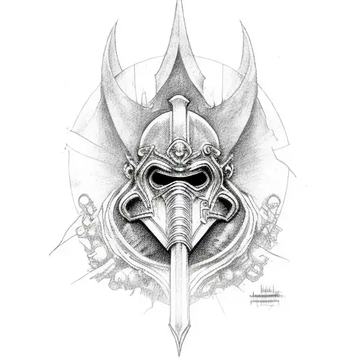 Black Plague Mask With A Riven