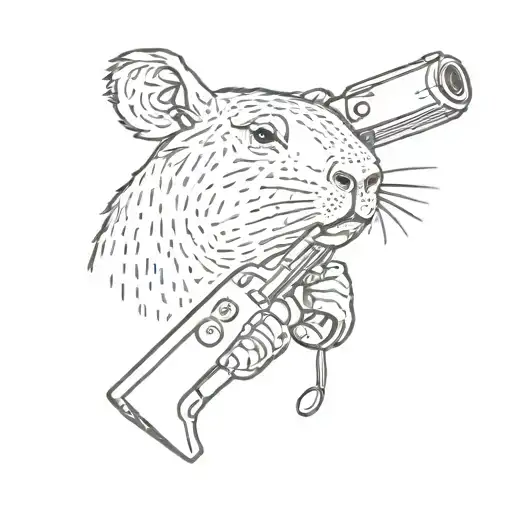 Capybara With A Gun Morphing