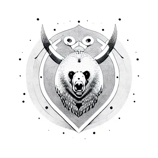 Viking Shield Bear Crest
