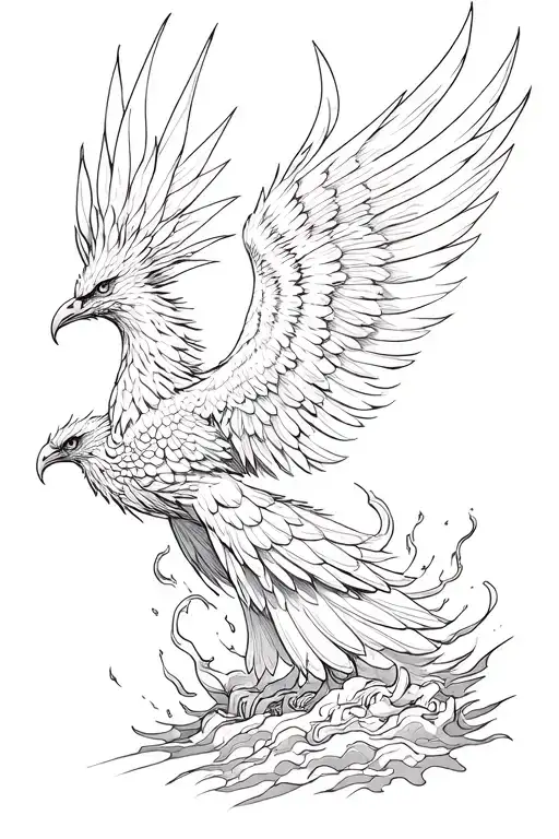 Phoenix Rising From The Ashes