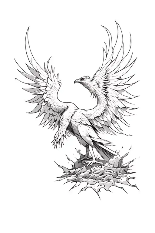 Phoenix Rising From The Ashes