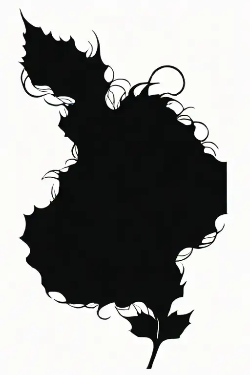 Lines And Leaves Intertwined