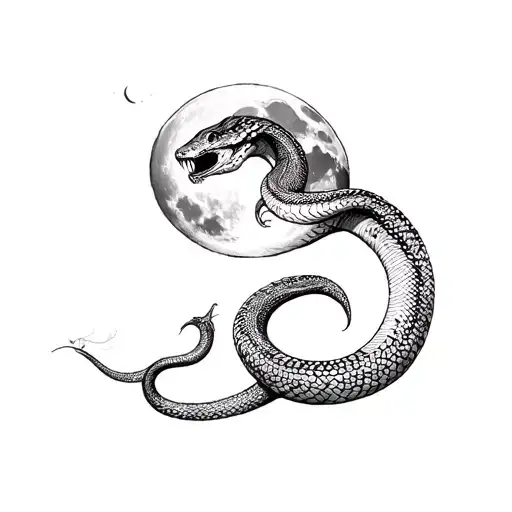 Snake And The Moon