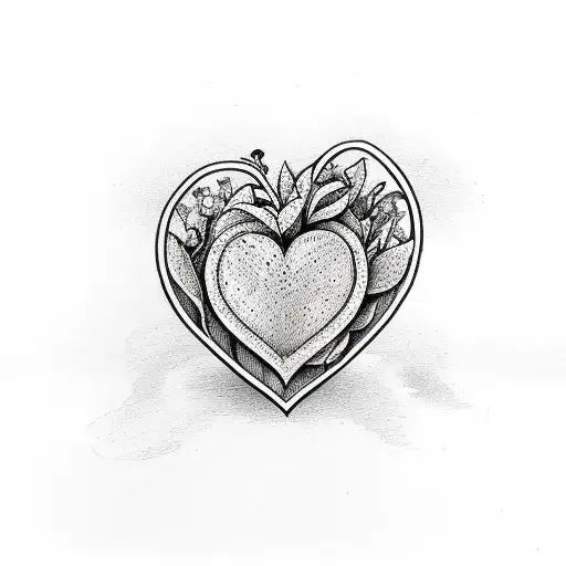 Irish Wildflowers In A Half Heart