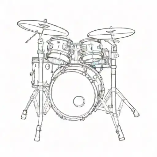 Drum Machine Black And White