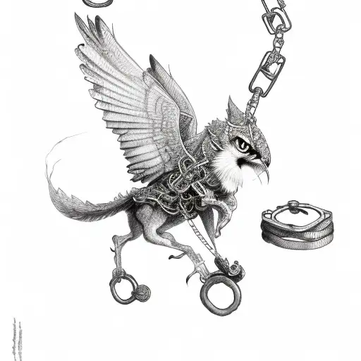 Broken Stopwatch With Broken Chains