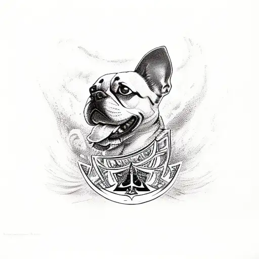 Ace Of Spades With A Dog