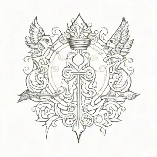 Cardinal Virtues Discipline Justice Wisdom Courage Symbols