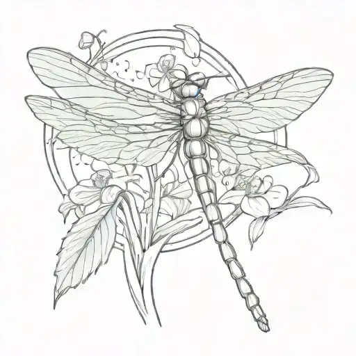 Snowdrop Dragonfly Moon Long