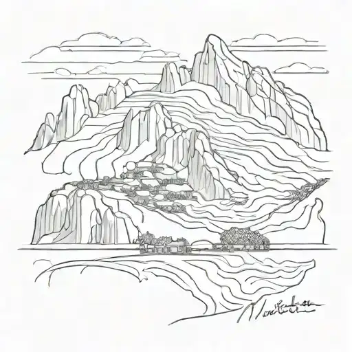 Montserrat Mountain Skyline