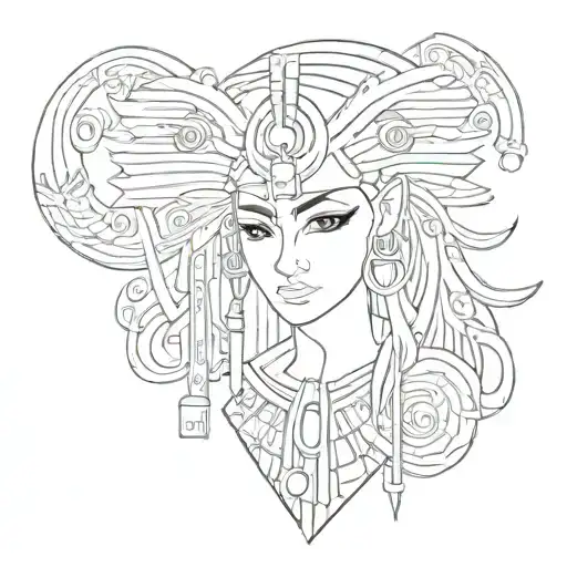 Merge Characters From Your Favorite Anime With Iconic Egyptian Hieroglyphics In A