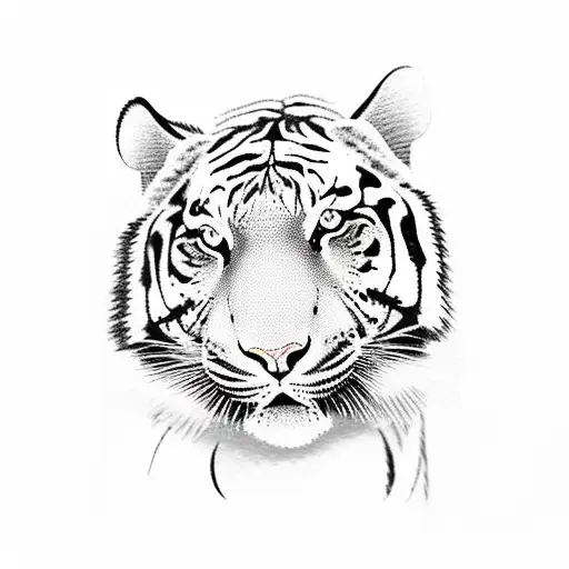 Sleeve With A Tiger With Cherry Blossom