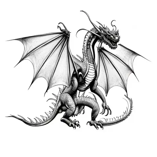 A Dragon With A Long Slender Body An No Wings