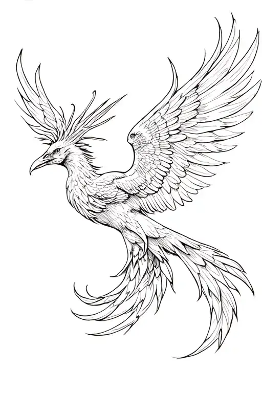 Phoenix Bird Flying