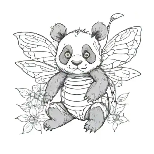 Panda Bumblebee Cute