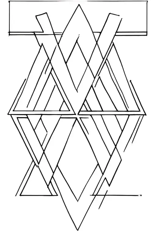Initials W And D Triangles That Merge
