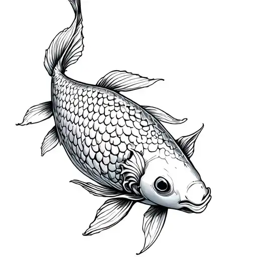 Koi Fish Gothic Prison Oak Leaves