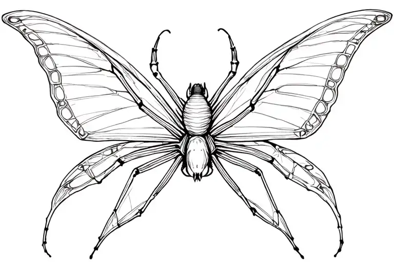 Spider That Shaped As Butterfly
