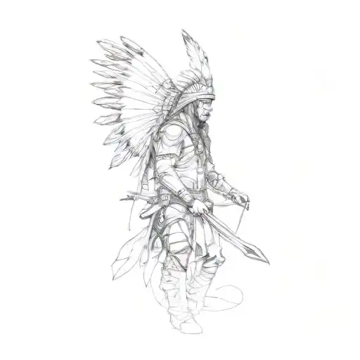 A Native American Warrior