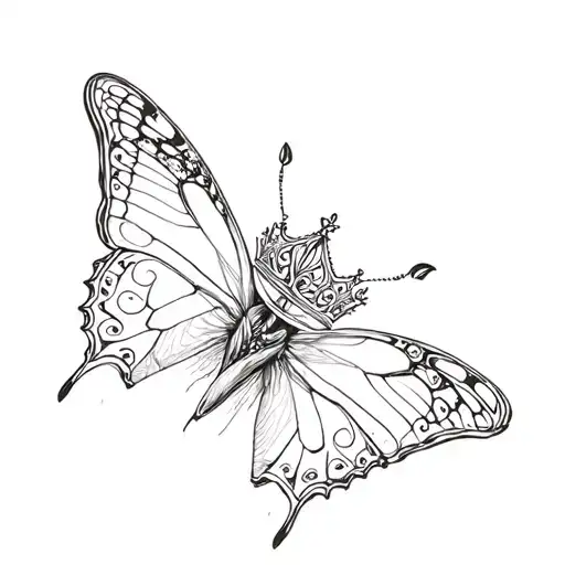 S E O Crown Butterfly Emerging