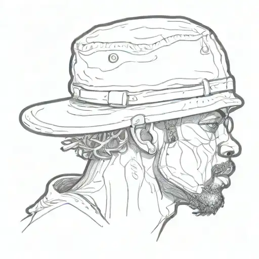Black Man With Bucket Hat