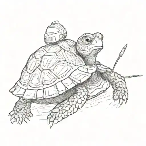 Mahori Turtle Wearing Headphones