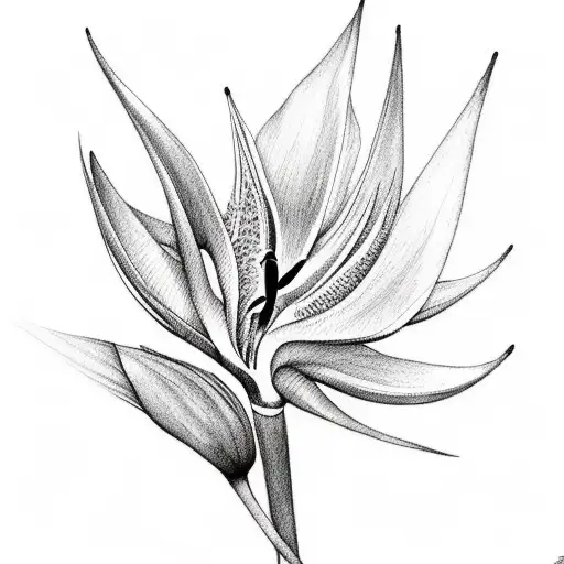 Bird Of Paradise Around An Eye