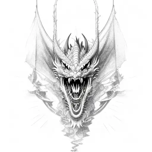 Dragon Roaring Fiery