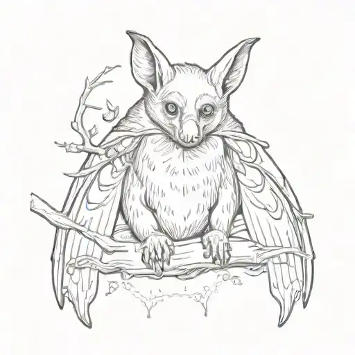 Fruit Bat Hugging My Fore Arm