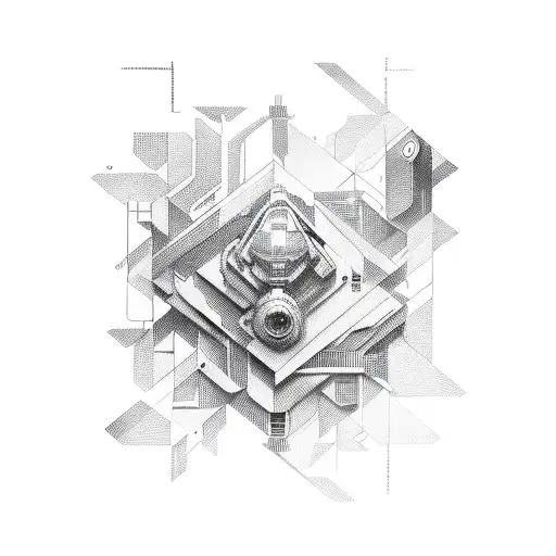 Geometric Realism With Cyberpunk Abstraction