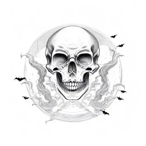 Spooky Halloween Circle