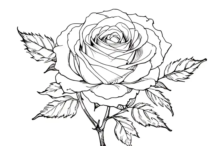 Rose With Words Written