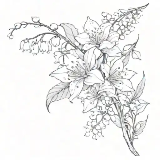 Sakura And Lily Of The Valley