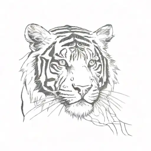 Tiger On Iner Bicep