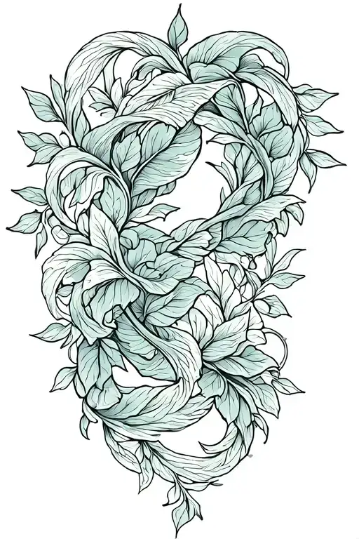 Vines Wrapping Around The Arm Sleeve