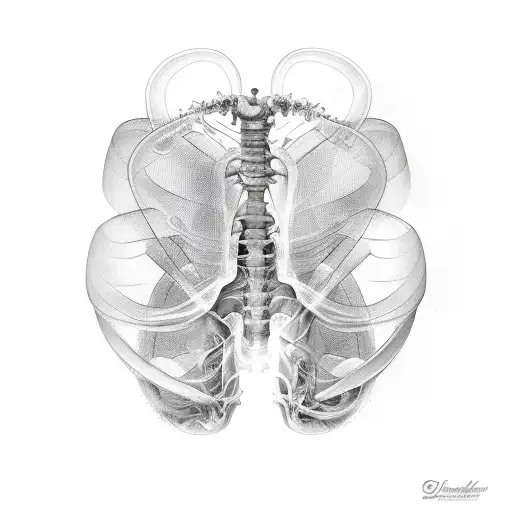Elegant X-ray Lily Back