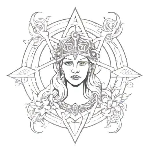 Goddess Hekate In The Symbol Of Femininity