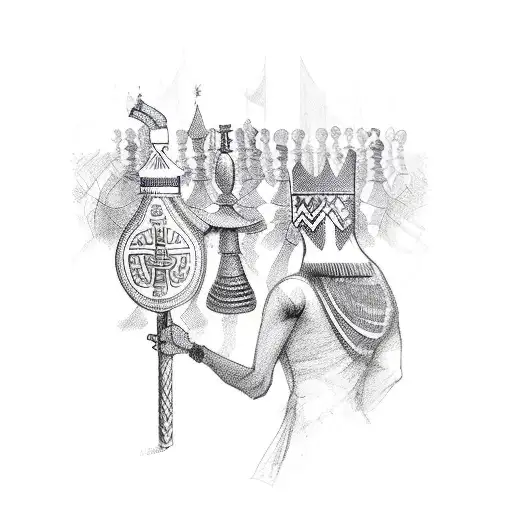 Chess King And Georgian Dance