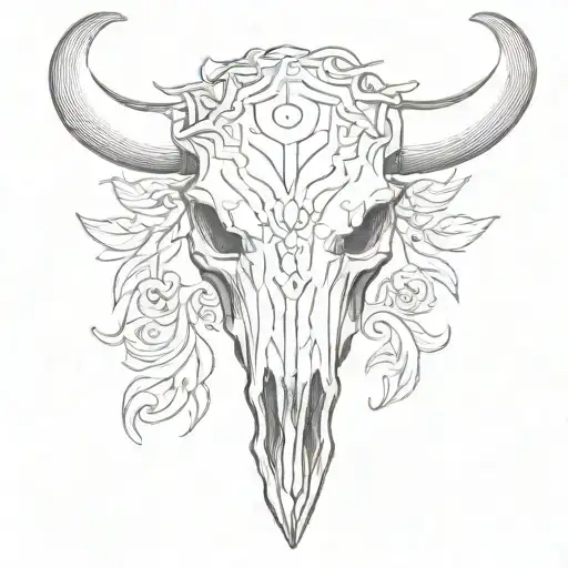 Simple Bull Skull