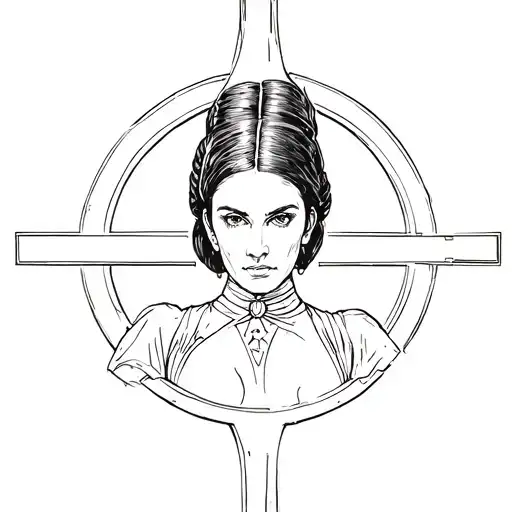Rebel Symbol With Princess Leia In It
